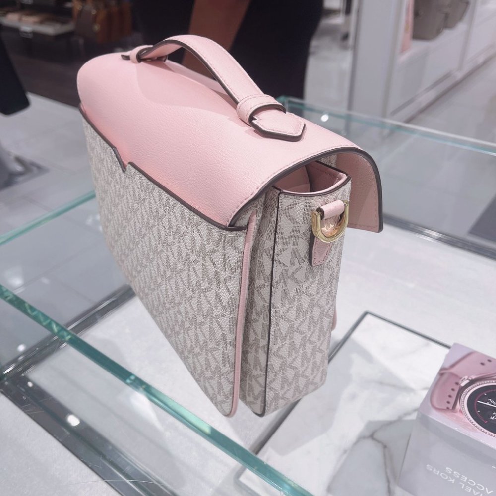 MK Rose Top Handle Medium Messenger Crossbody - Picture 2 of 8
